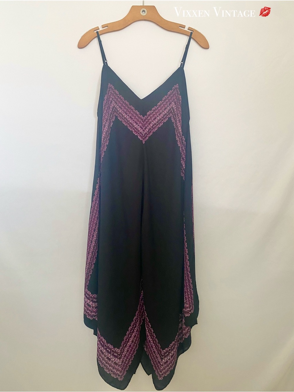 INC INTERNATIONAL CONCEPTS SLEEVELESS HANDKERCHIEF HEM SLIP DRESS IN BLACK - Picture 8 of 9